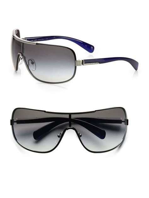 prada 0mm shield sunglasses|shield prada sunglasses men.